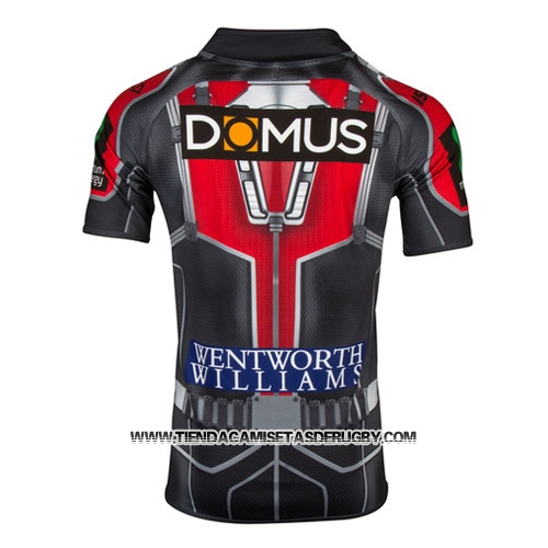Camiseta St George Illawarra Dragons Ant Man Marvel Rugby 2017 Gris Rojo